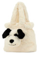 White eco fur Rufferty Puppy handbag Multicolor JELLYCAT (BCP4TB)
