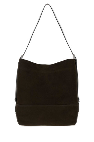 Dark brown suede shopping bag LEMAIRE (BG0153LL0189)