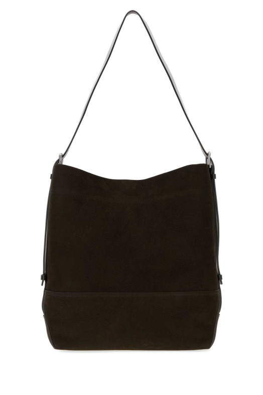 Dark brown suede shopping bag LEMAIRE (BG0153LL0189)