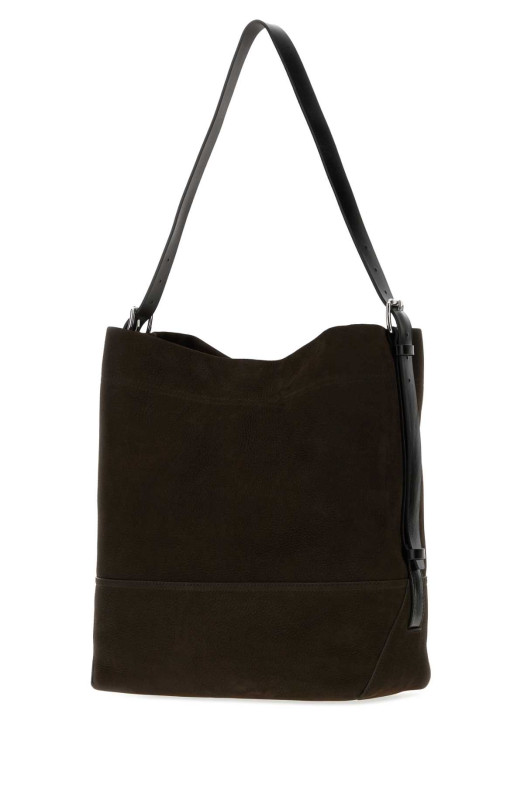 Dark brown suede shopping bag LEMAIRE (BG0153LL0189)