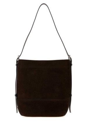 Dark brown suede shopping bag LEMAIRE (BG0201LL0189)