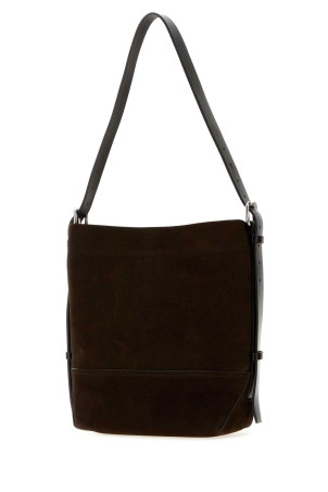Dark brown suede shopping bag LEMAIRE (BG0201LL0189)