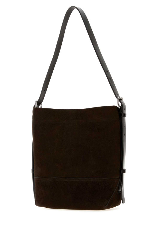Dark brown suede shopping bag LEMAIRE (BG0201LL0189)