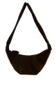 Dark brown suede medium Croissant crossbody bag LEMAIRE (BG0235LL0189)