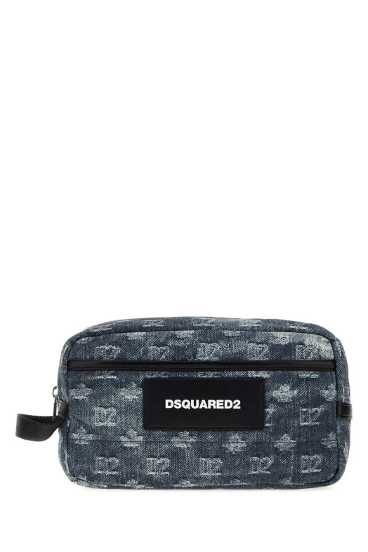 Printed fabric D2 Monogram beauty case DSQUARED (BYM007511709064)