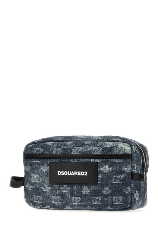 Printed fabric D2 Monogram beauty case DSQUARED (BYM007511709064)