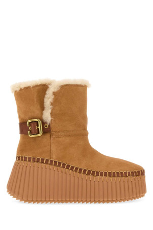 Caramel suede Nama ankle boots CHLOE (CH26W14MTX)