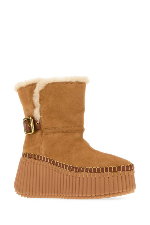 Caramel suede Nama ankle boots CHLOE (CH26W14MTX)