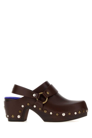 Dark brown leather Talis clogs CHLOE (CH26W21T1T)