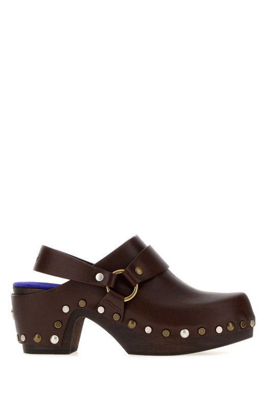 Dark brown leather Talis clogs CHLOE (CH26W21T1T)