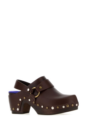 Dark brown leather Talis clogs CHLOE (CH26W21T1T)
