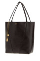 Dark brown leather Spin shopping bag CHLOE (CHC25SS811N84)