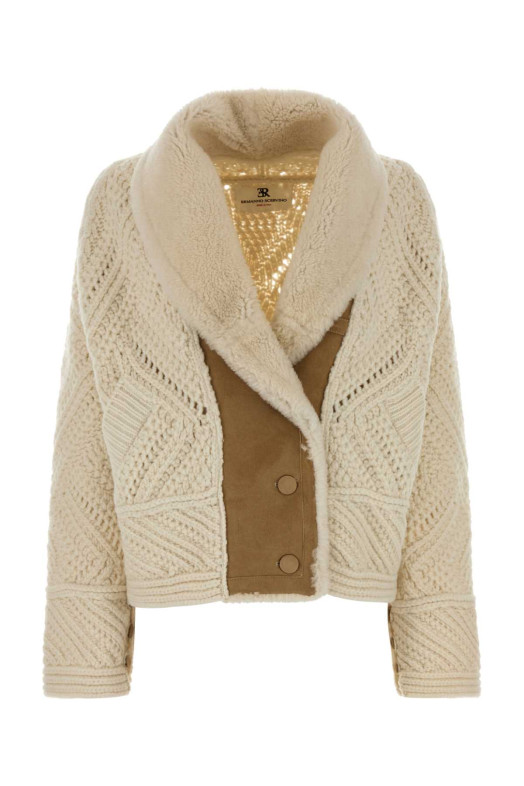 Ivory wool cardigan ERMANNO SCERVINO (D495D303SHQTX)