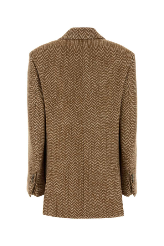 Embroidered wool blend blazer AMI (FBV776WV0214)