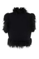 GILET PANNO + FLORAL Black FENDI (FJ7782B1HH)