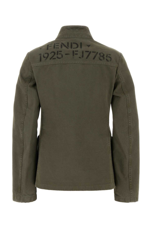 Army green drill blazer FENDI (FJ7785AME4)