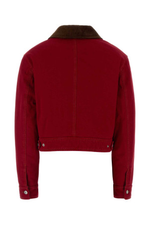 Red denim jacket AMI (FJK920DE0132)