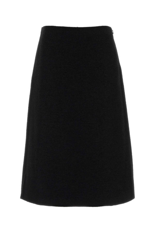 Black wool blend skirt Black FENDI (FQ7757B1U1)