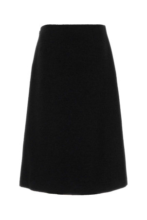 Black wool blend skirt Black FENDI (FQ7757B1U1)
