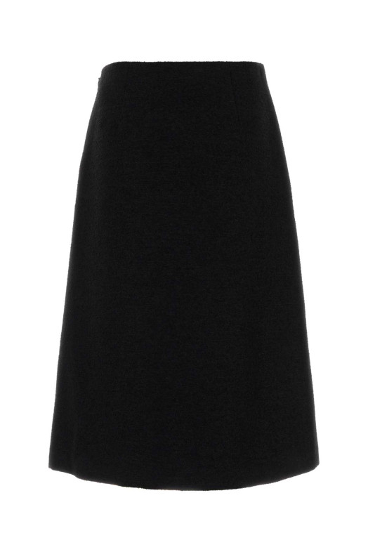 Black wool blend skirt Black FENDI (FQ7757B1U1)