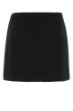Black wool blend mini skirt Black FENDI (FQ7759B1U1)