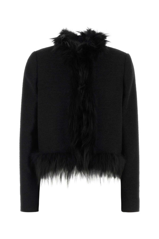 BLOUSON WO BOUCLE+FOX Black FENDI (FW5167B1HG)