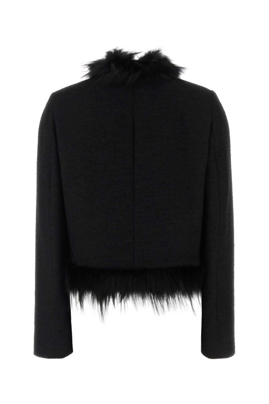BLOUSON WO BOUCLE+FOX Black FENDI (FW5167B1HG)