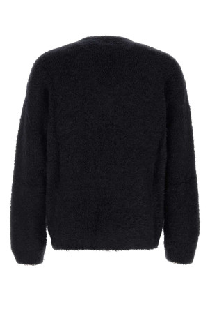 Black stretch alpaca blend sweater Black DOLCE & GABBANA (GXR00TJFMM3)