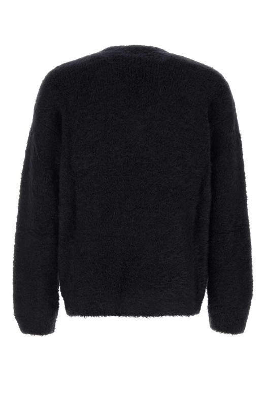 Black stretch alpaca blend sweater Black DOLCE & GABBANA (GXR00TJFMM3)