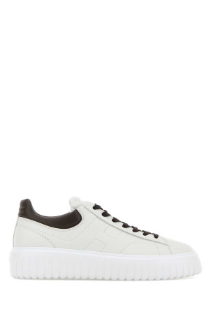 White leather H-Stripes sneakers HOGAN (HXM6450FC60LE9)