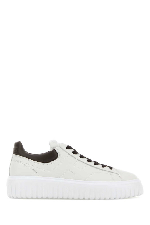 White leather H-Stripes sneakers HOGAN (HXM6450FC60LE9)