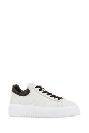 White leather H-Stripes sneakers HOGAN (HXM6450FC60LE9)