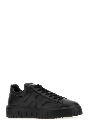Black leather H-Stripes sneakers HOGAN (HXM6450FC60LE9)