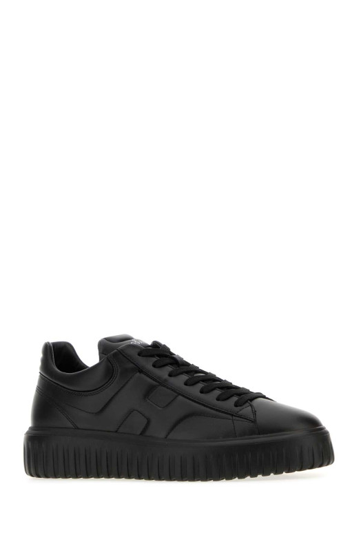 Black leather H-Stripes sneakers HOGAN (HXM6450FC60LE9)