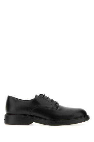 Black leather H704 lace-up shoes BLUE HOGAN (HXM7040FZ20U1M)