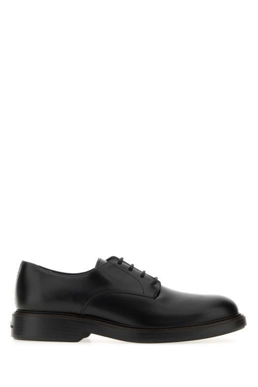 Black leather H704 lace-up shoes BLUE HOGAN (HXM7040FZ20U1M)