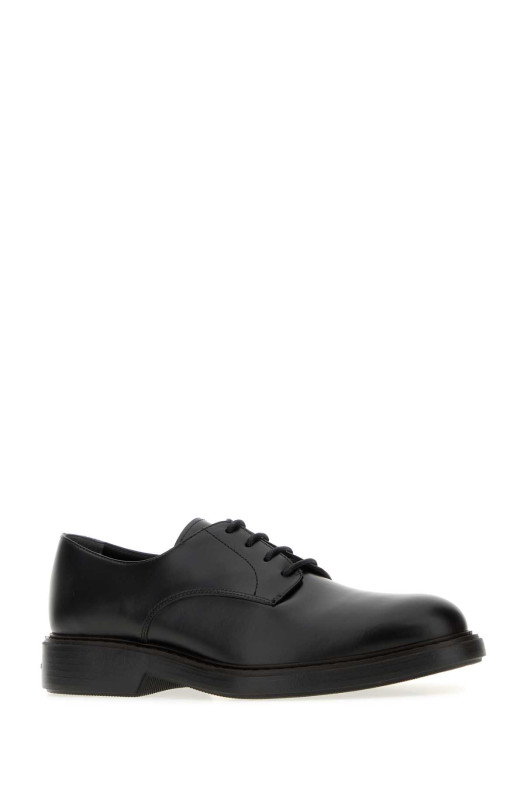 Black leather H704 lace-up shoes BLUE HOGAN (HXM7040FZ20U1M)