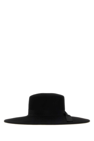 Black flannel hat Black ALANUI (LWLA034E26FAB0011010)
