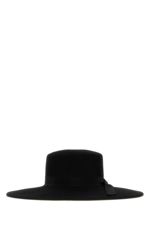 Black flannel hat Black ALANUI (LWLA034E26FAB0011010)