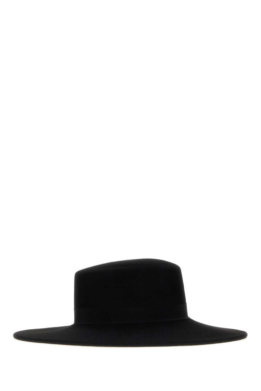 Black flannel hat Black ALANUI (LWLA034E26FAB0011010)