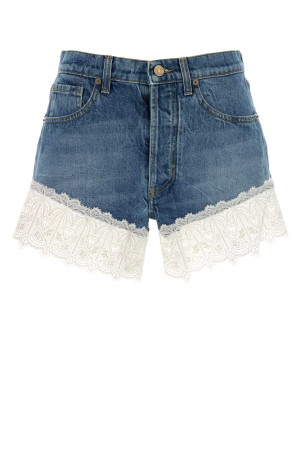 Denim shorts ALANUI (LWYC009E26DEN0024704)