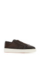 Dark brown leather sneakers SANTONI (MBCD22223BARKEVR)
