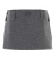 Grey wool blend mini skirt MIU MIU (MG2750SOOO15Q8)