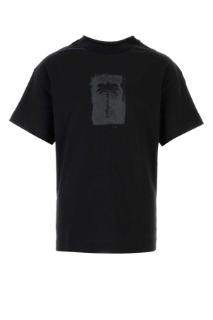 Black cotton t-shirt Black PALM ANGELS (PAMAA001JR019)