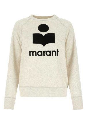 Melange sand cotton blend Milly sweatshirt ISABEL MARANT ETOILE (SW003700M017E)