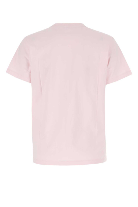 Light pink stretch lyocell t-shirt GANNI (T3357)
