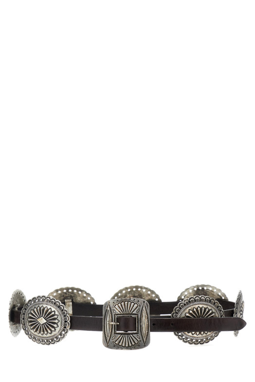 Decorative buckles belt Brown