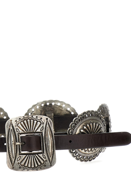 Decorative buckles belt Brown
