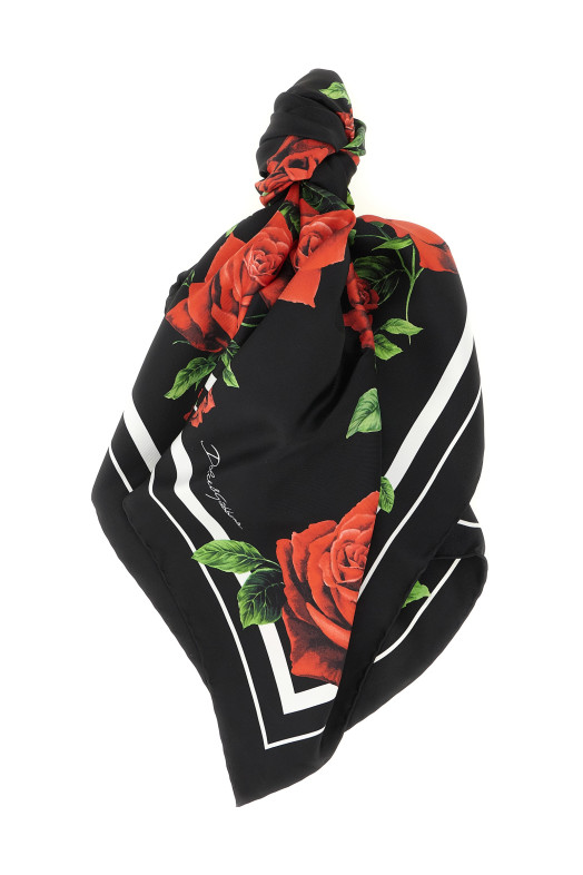 'Rose' scarf Black