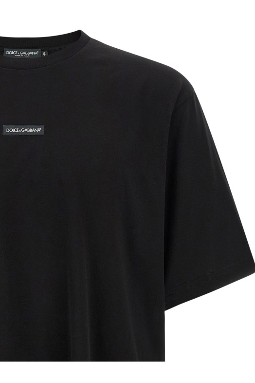 Logo patch t-shirt Black